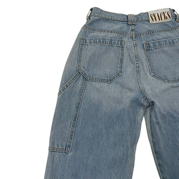 MOTHER Snacks High Waisted Twizzy Utility Ankle Straight Leg Jeans size 25 - Picture 8 of 13